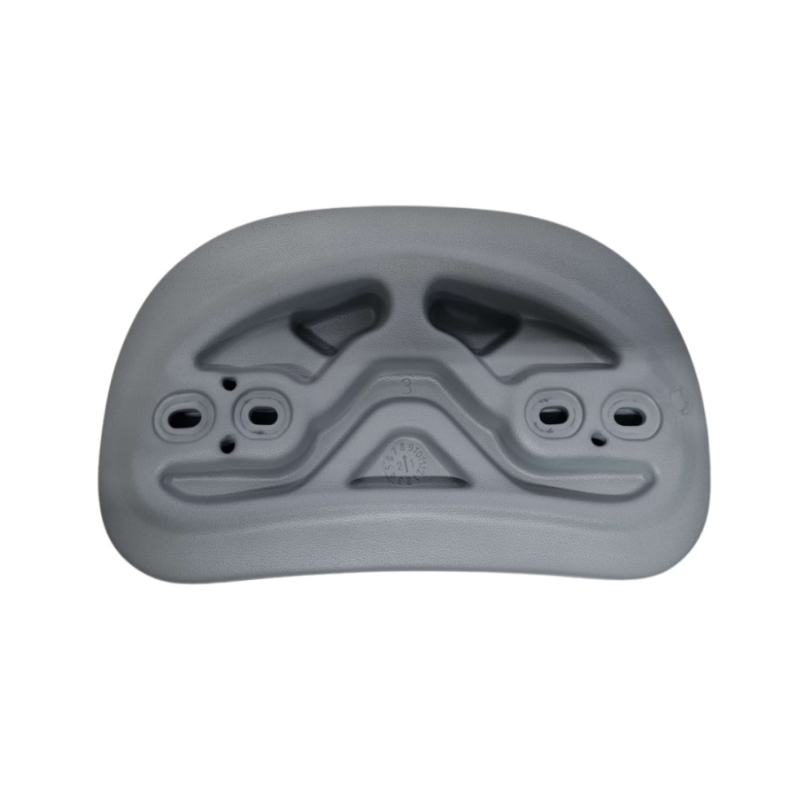 Headrest for Platinum V1/Online Range 2025/Roma/Supreme - Grey and Dark Grey - 2 Hole