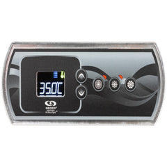 Control Panel Gecko IN.K330/K336 - 1 Pump with Overlay (0607-008112+9916-101749)