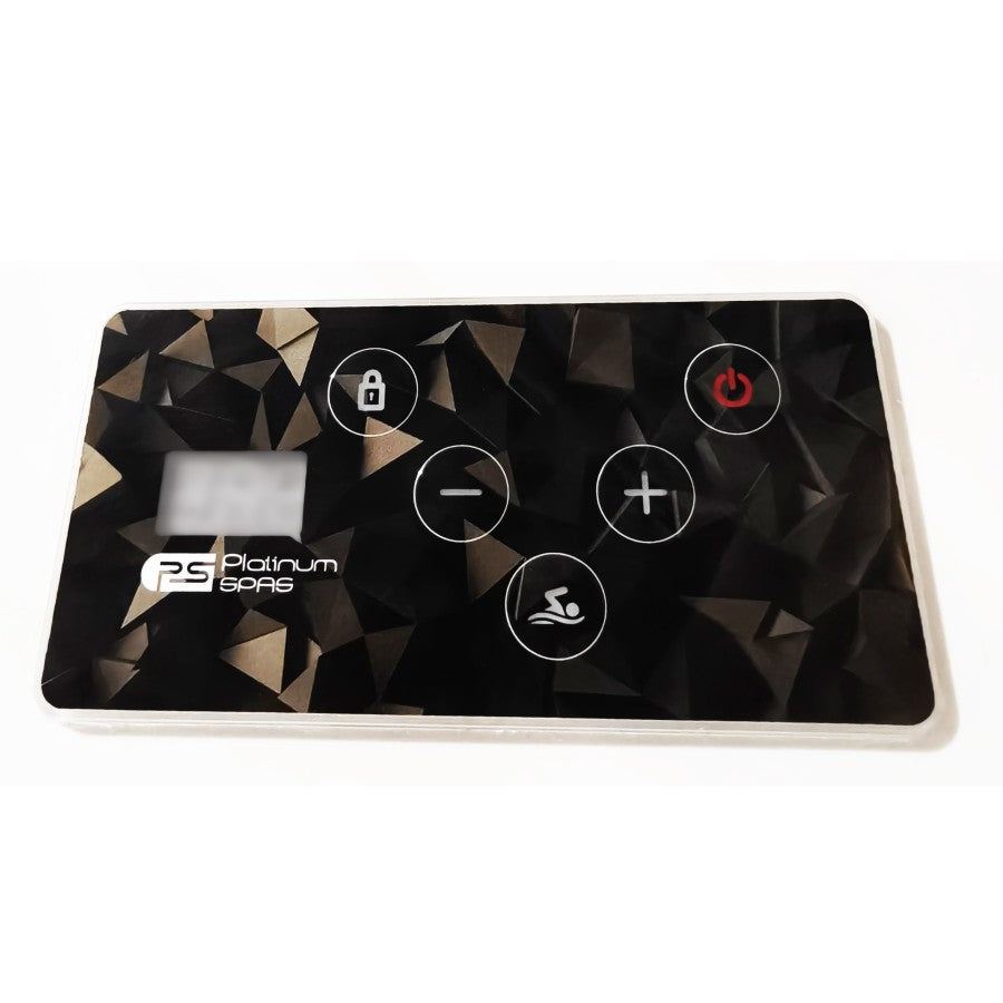 Control Panel with Platinum Spas Overlay - 120-60V for Turbine