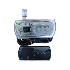 Control Panel Gecko IN.K330/K336 - 1 Pump with Overlay (0607-008112+9916-101749)