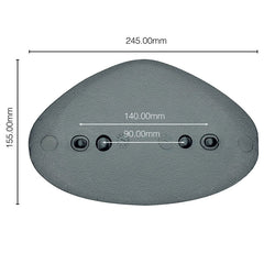 Headrest/Pillow Oval for Mercury V1 - Grey (09-EVA-HS-140-007)