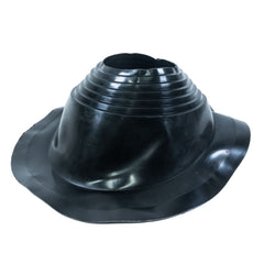 Tilted Rain Flange for Chimney - Black Rubber (SPWHM22)
