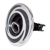Rotational Jet Large/4.5 Inch Internal - Black Screw version for Bellagio Tubs Bari, Venezia, Arum C - 3 Brow design, Grey/Silver