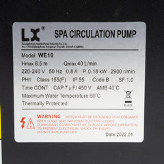 Pump WE10 - 1 Speed - 180W 3/4 x 3/4