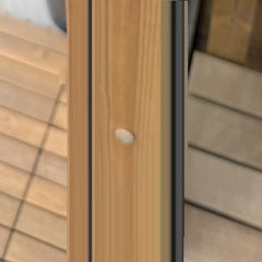Wooden Screw Cap for Hekla Cube/Barrel Sauna Door Frame