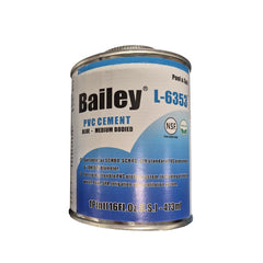 Bailey PVC Pipe Solvent Cement/Glue with Applicator 473ml (L-6353) - Blue