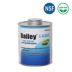 Bailey PVC Pipe Solvent Cement/Glue with Applicator 473ml (L-6353) - Blue