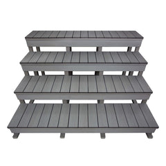 Steps 4 Tier for Flow/Fusion Swim Spa V1 - Lunar Grey
