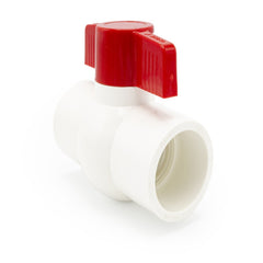 Ball Valve 2 Inch Equal Pipe - White PVC