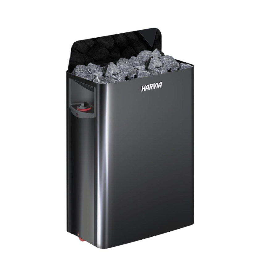 The Wall Sauna Heater 8KW - Black (HSW800400M)+ 1 Box 5-10cm Stones(AC3000)