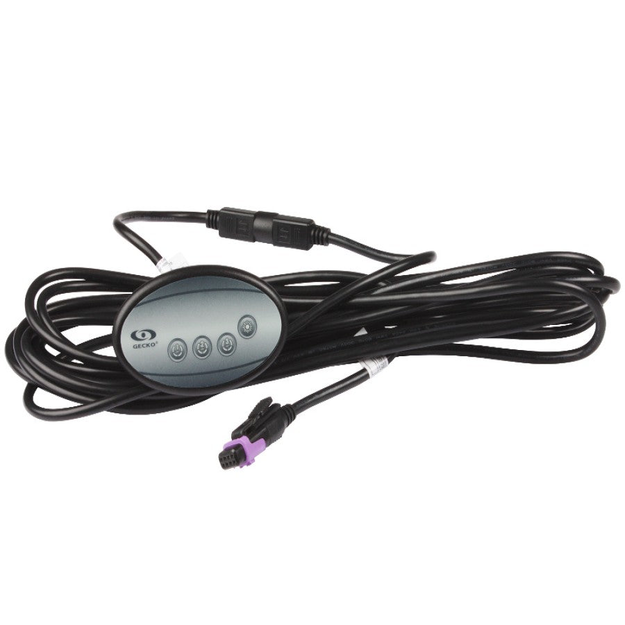 Control Panel IN.K120 Gecko Aux Panel - 4 Buttons - IN.K120-BK-3OP-20-AE1(0607-005019)- SR