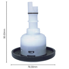 Rotational Jet Medium 3 Inch, 2 Brow design - Dark Grey and Silver for PP3 (188054)
