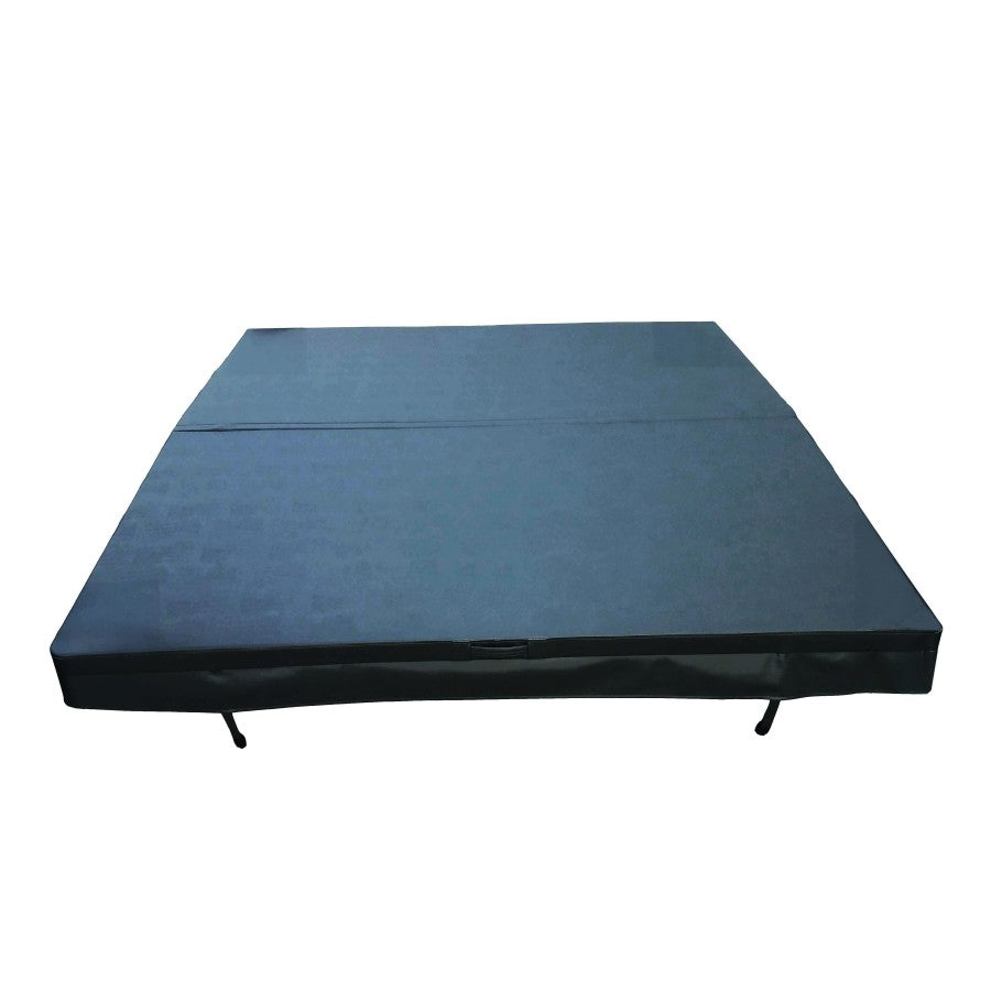 Cover for ZR6 - 2300 x 2300mm, Square Corners, Thickness 4.5-2.5 Inch, Skirt 120mm - Black Vinyl 007#