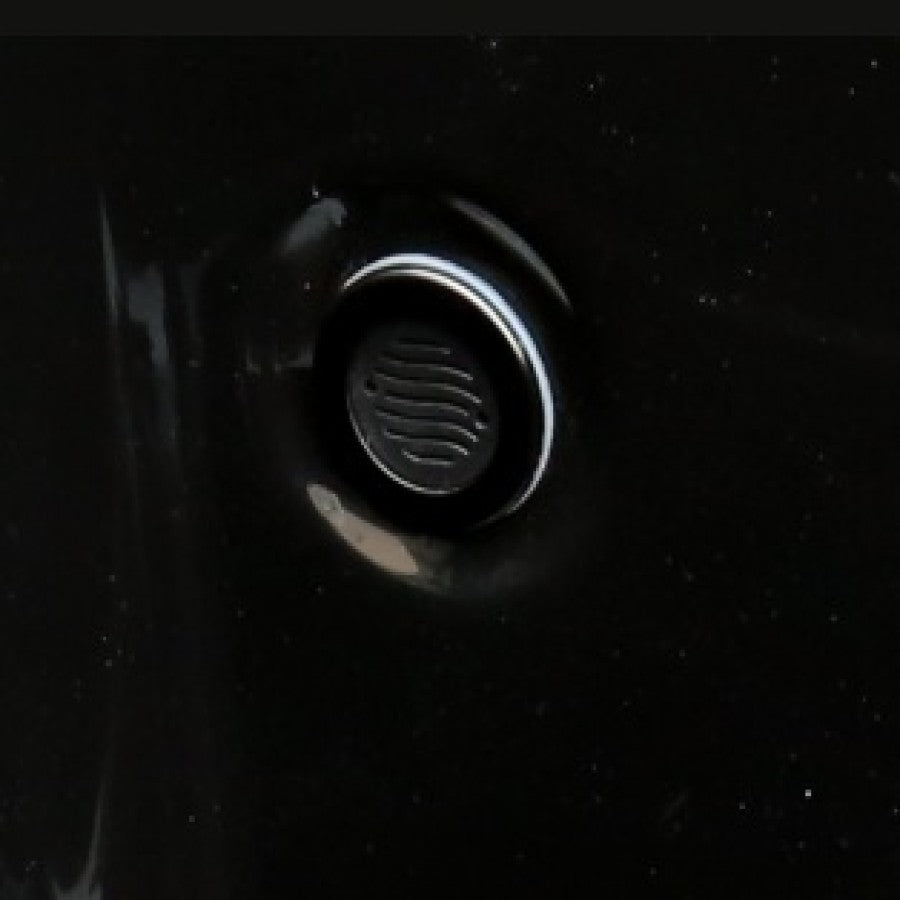 Jet and Internal Drain/Suction - 1 Inch - Black with Black Stainless Steel for Obsidian V2 (06 HSBXGM GZPSQ-1-023-2DZ)