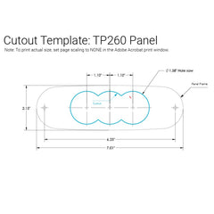 Control Panel TP260W without Overlay (57338)(01600955)