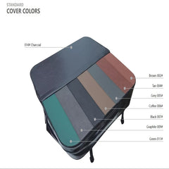 Cover 2150 x 2150mm, Radius 7 Inch, Skirt 7 Inch, Thickness 100-70mm - Black Vinyl 007#