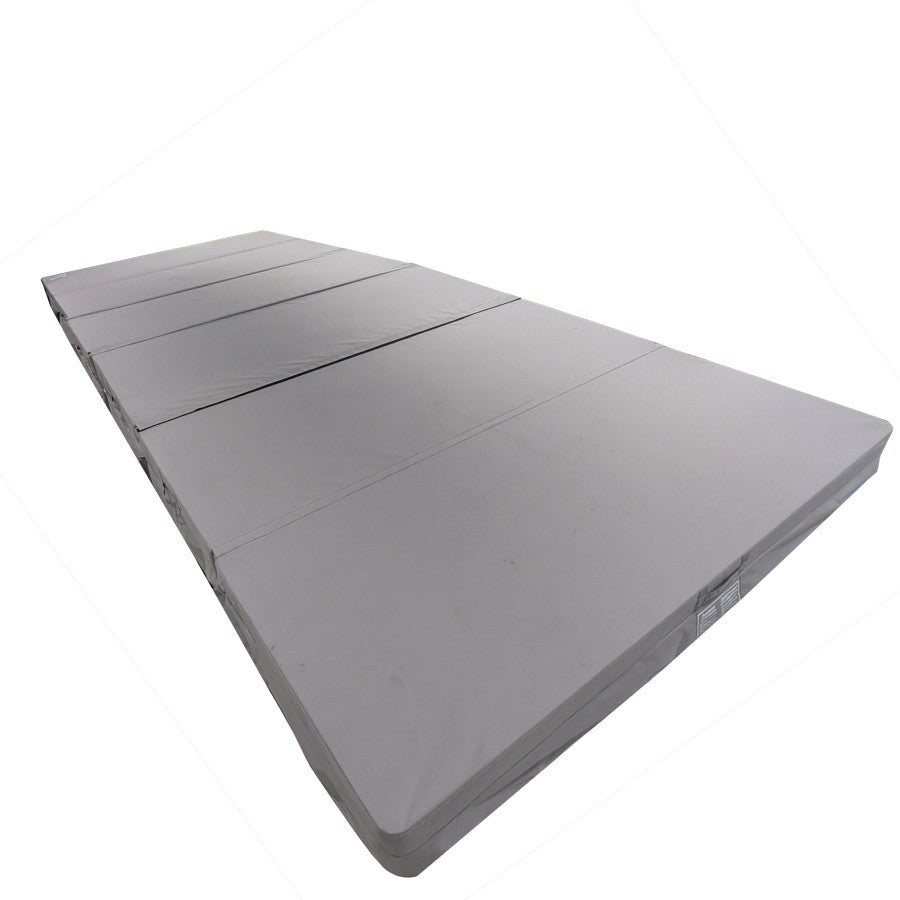 Cover Skin for Flow/Fusion Swim Spa V1 - 5900 x 2280mm, Radius 60mm - Lunar Grey Fabric with Aquasolus Logo