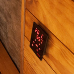 The Wall Sauna Heater 9KW SW90E - Black (HSWE900400M)+ 1 Box 5-10cm Stones(AC3000)+Control unit Xenio(CX170400)
