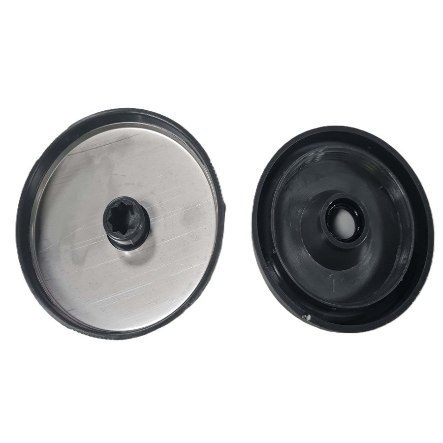 Cap for Large Diverter with Star Connection for Bari/Venezia/Arum C - 3 Brow Design - Light+Dark Grey (1.1.B2.0079)