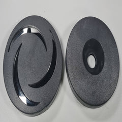 Cap for Large Diverter/Regulator with Star Connection, Bellagio Tubs Bari, Venezia, Arum C - 3 Brow design, Grey/Silver(1.1.B2.0052+1.1.B2.0069)