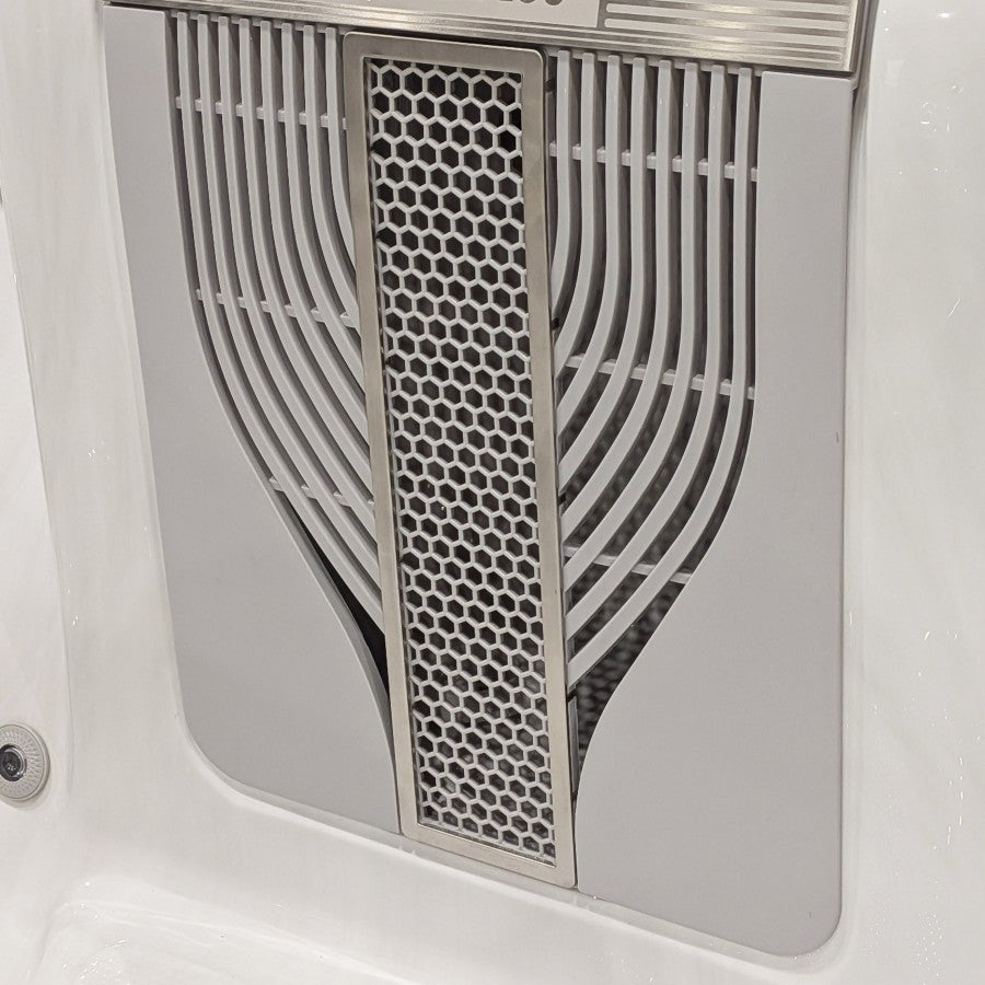 Filter Housing Front - Lunar Grey for Aquasolus Series3: Cascade V1/Serenity V1/Solstice V1/Zenith V1