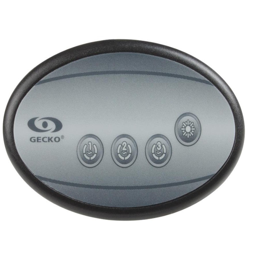 Control Panel IN.K120 Gecko Aux Panel - 4 Buttons - IN.K120-BK-3OP-20-AE1(0607-005019)- SR