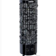 Electric Sauna Heater Harvia Cilindro PC70 6.8 KW Black Steel for Cube 160 (HPC700400M) + 4 Boxes Stones 5-10 cm 20 kg (AC3000)