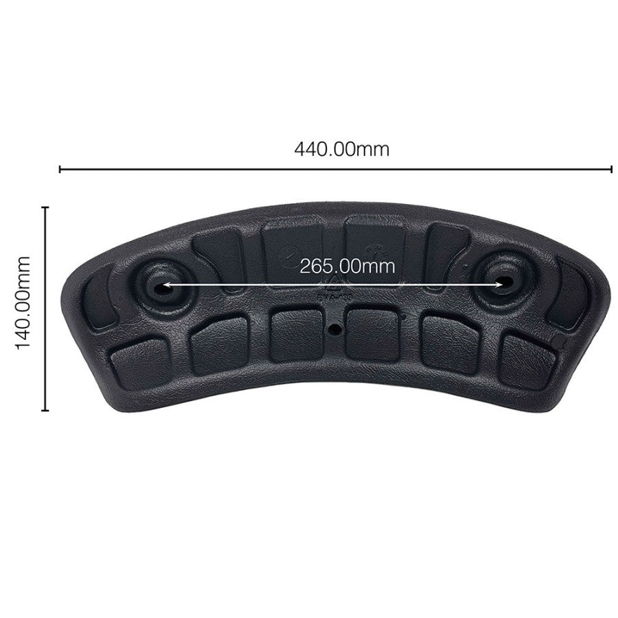 Long Headrest - Black for Torina/Milano (PillowEVA133)(1.1.B8.0016)