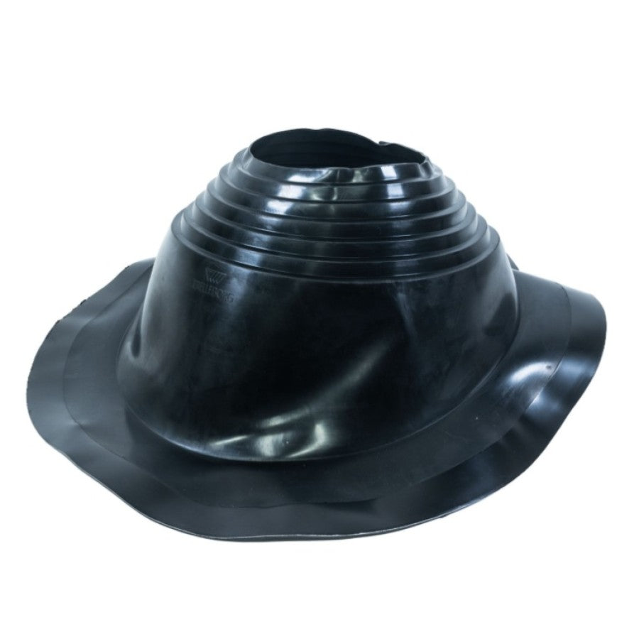 Tilted Rain Flange for Chimney - Black Rubber (SPWHM22)