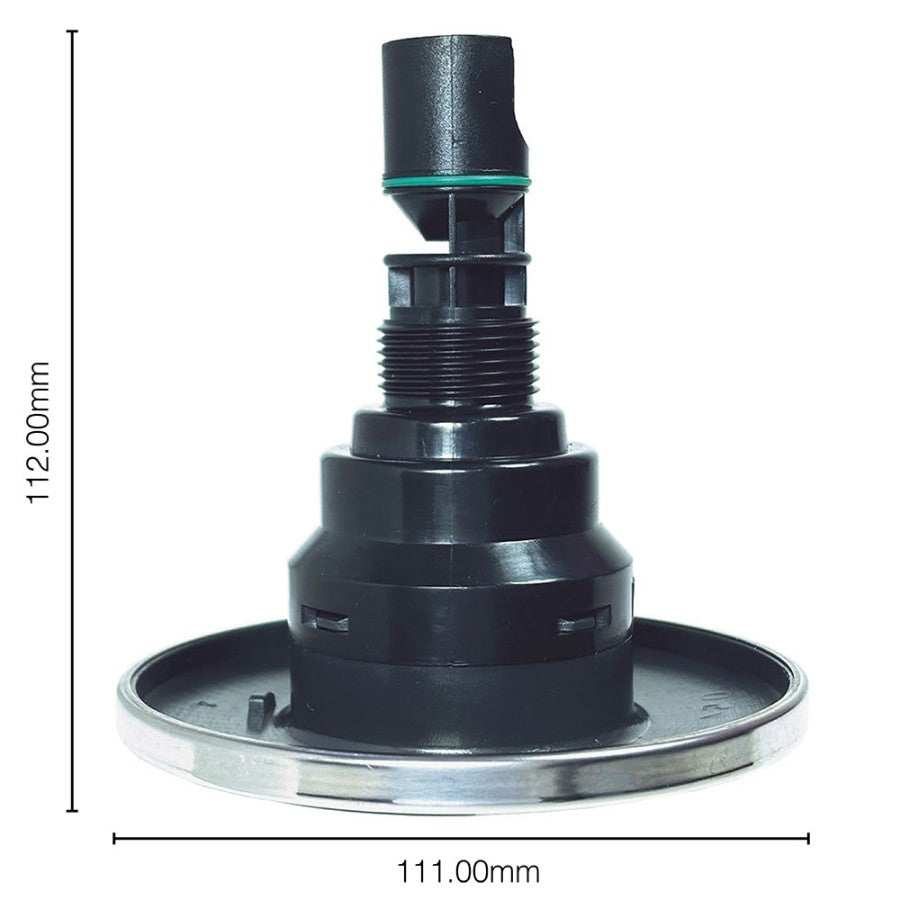 Rotational Jet Large/4.5 Inch Internal - Black Screw version for Bellagio Tubs Bari, Venezia, Arum C - 3 Brow design, Grey/Silver