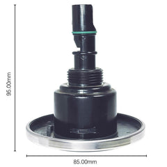 Directional Jet Medium/3.5 Inch for Bellagio Tubs Bari, Venezia, Arum C - 3 Brow design, Grey/Silver - Black Screw Fit