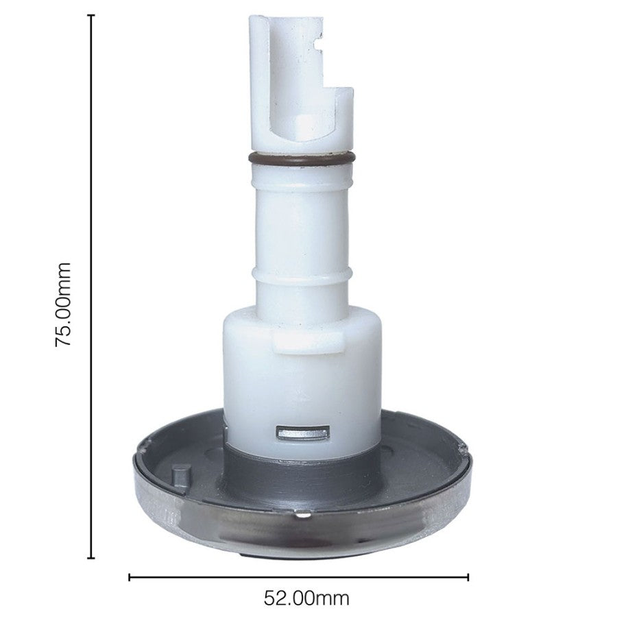 Rotational Jet Small/2 Inch for Bellagio Genova, Torina, Verona, Milano 2 Brow design, Grey/Silver - White Push Fit