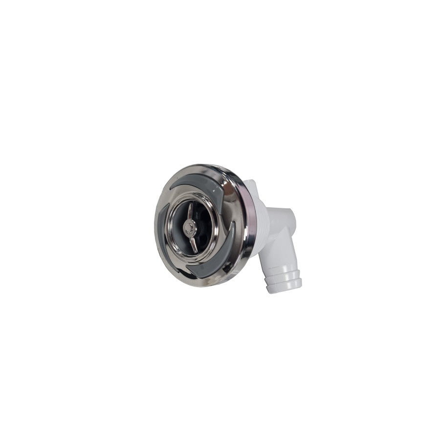 Rotational Jet Small/2.2 Inch for Thermals Tubs, 3 Blade design, Grey/Silver