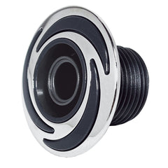 Fixed Jet Extra Small 1 Inch with Body for Bellagio Tubs: Bari, Venezia, Arum C - 3 Brow design, Grey/Silver (11.B1.0235)