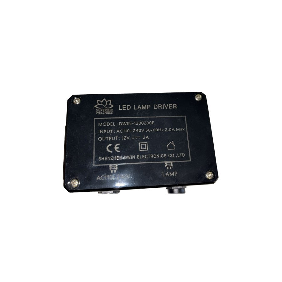 LED Driver/Transformer 12V - Superior Wellness for AquaSolus Series1/Series2/Vacations