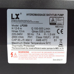 LX LP200 Pump (01020161)