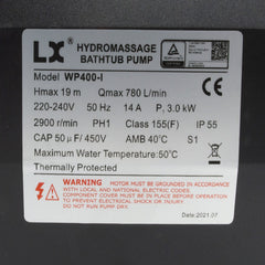 Pump WP400-I - 1 Speed - 4 HP 2 x 2