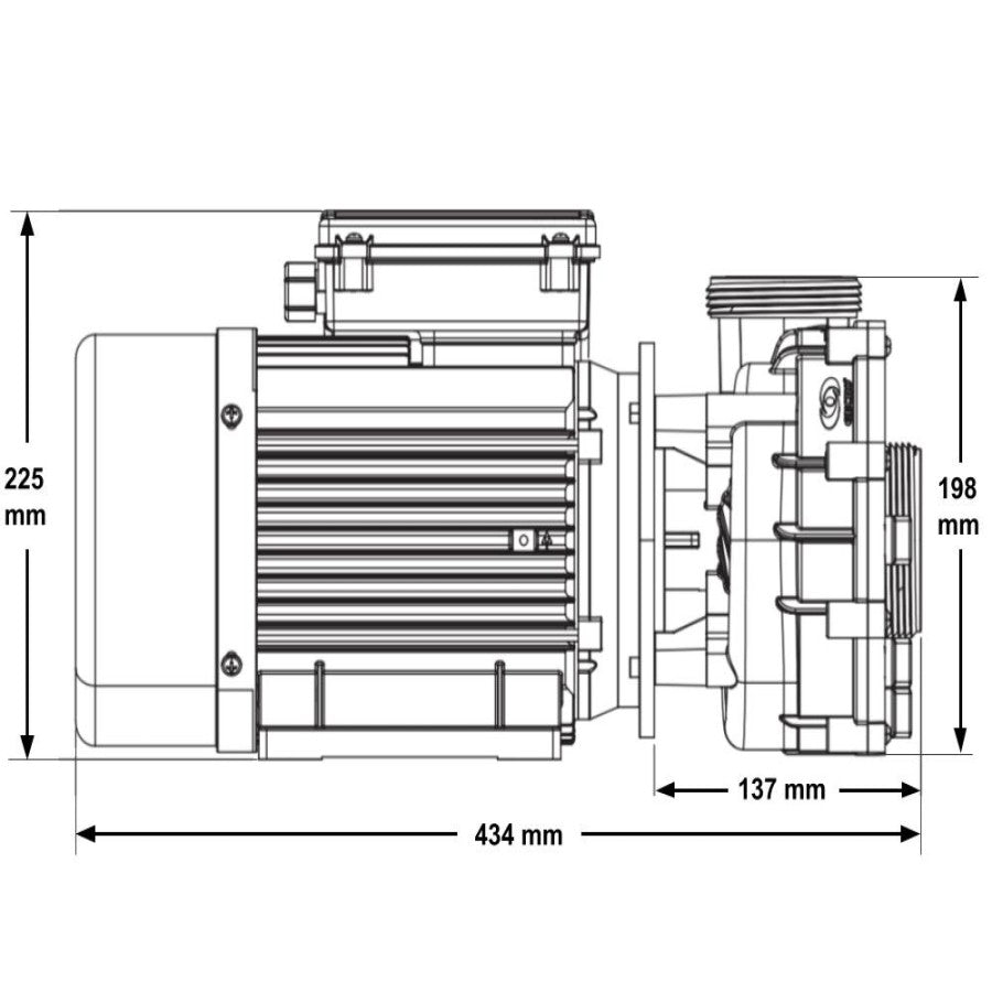 Maelstrom 2 speed 3HP Gecko Pump (0800-200001)