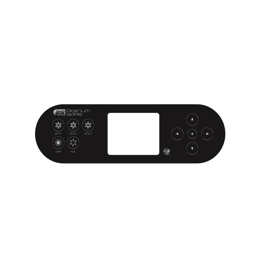 Platinum Spas Overlay for TP700 - 3 Pump Version - Jets1/Jets2/Jets3/Lights/Aux (17405)