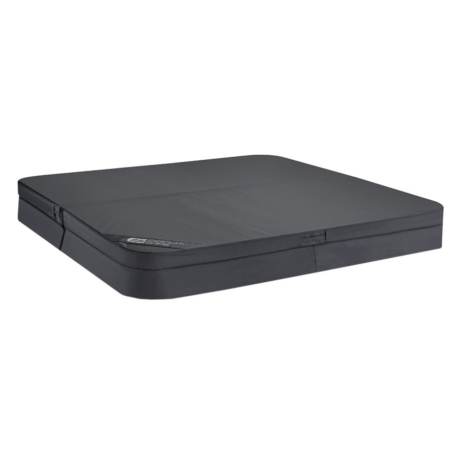 Cover Skin for Platinum Spas Luxury Florence V1 - 2000 x 2000mm, Radius 200mm - Black Fabric with PS Logo