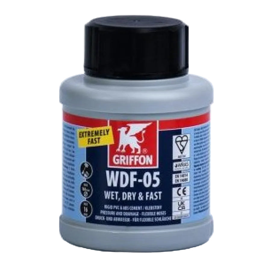 Griffon WDF-05 PVC & ABS Solvent Cement/Glue with applicator 500ml (XABWDF0500)