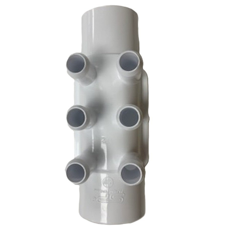 Manifold 6 Port M/F 2 Inch Pipe (S x SPG)