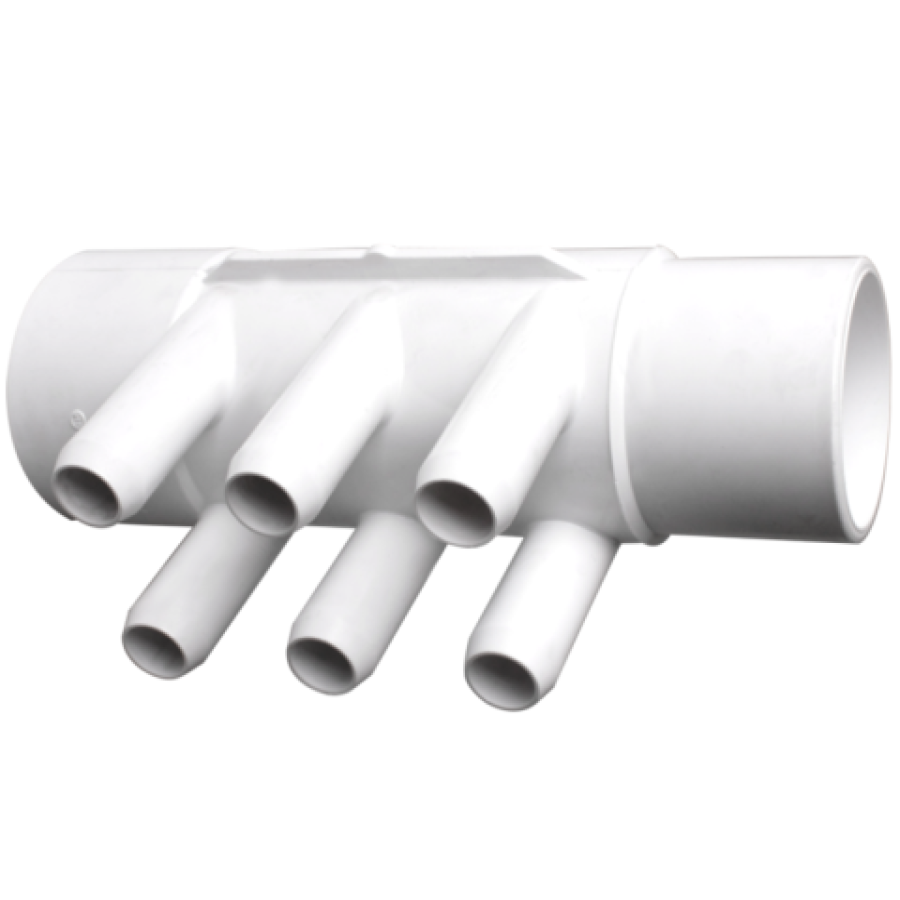 Manifold 6 Port M/F 2 Inch Pipe (S x SPG)