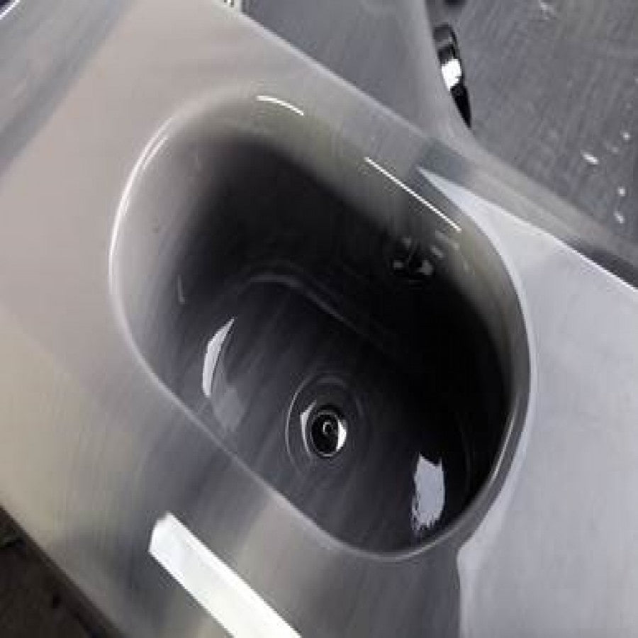 Drain with 90 Degree Elbow - Stainless Steel for Ice Bucket on Platinum Spas/OEM