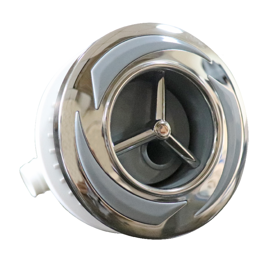 Rotational Jet Medium/3.5 Inch for Thermals Tubs, 3 Blade design, Grey/Silver