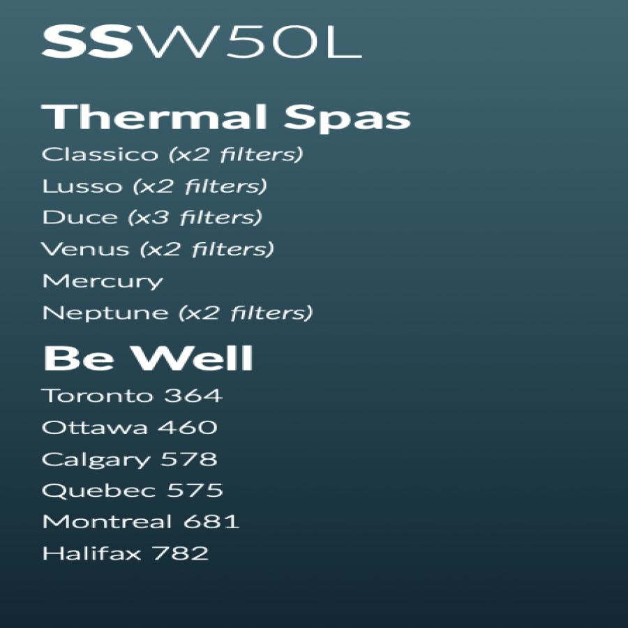 InSpire SSW50L Hot Tub Filter (PWW50L/O250/4CH-949)