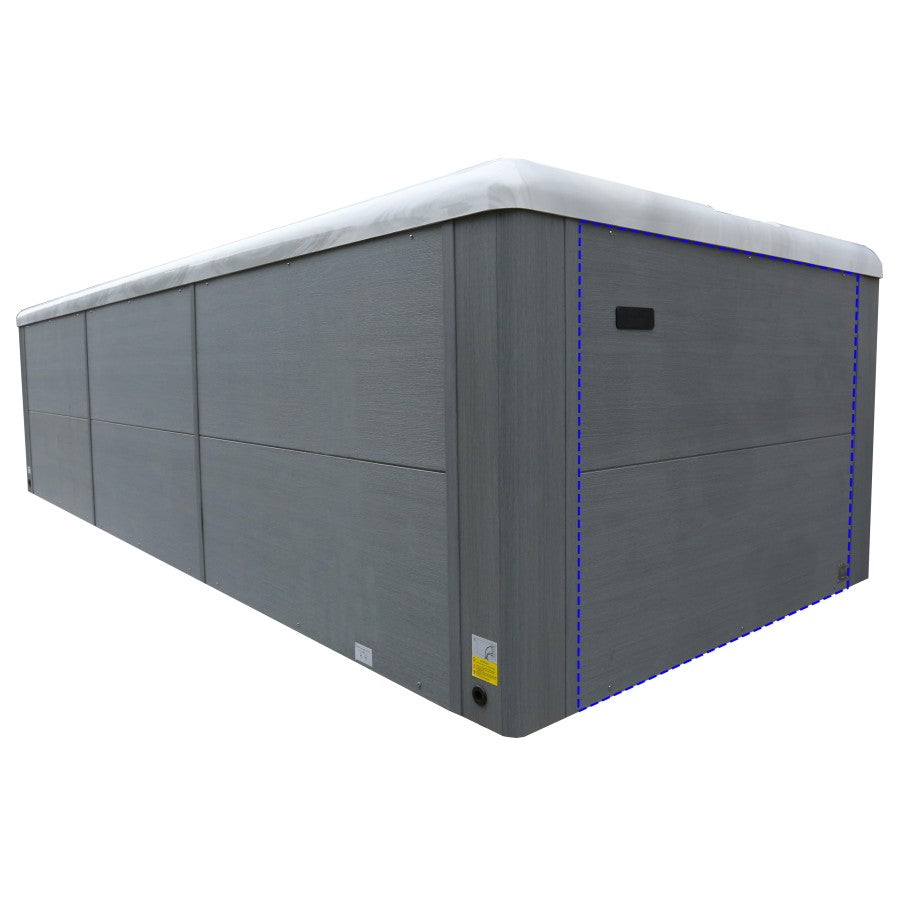 Short Side Panel for Flow V1/Fusion V1 Swim Spas - 1300x960mm - Lunar Grey