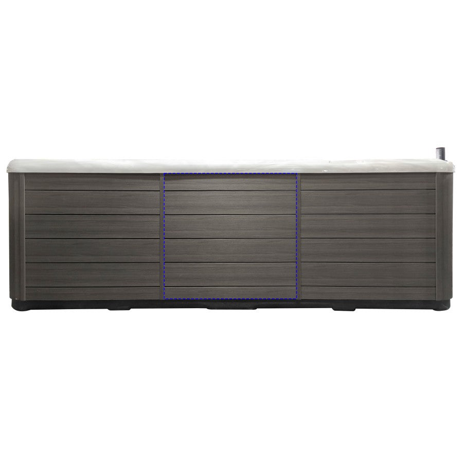 Long Side Panel for Eros V1(3 Panel Version)+Eros V3 Swim Spas - 1315x1260mm - Grey H20A