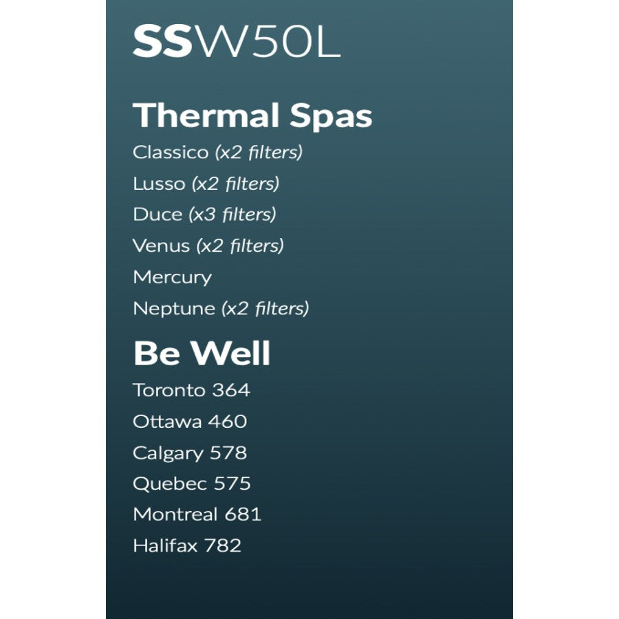 InSpire SSW50L Hot Tub Filter (PWW50L/O250/4CH-949)