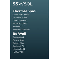 InSpire SSW50L Hot Tub Filter (PWW50L/O250/4CH-949)